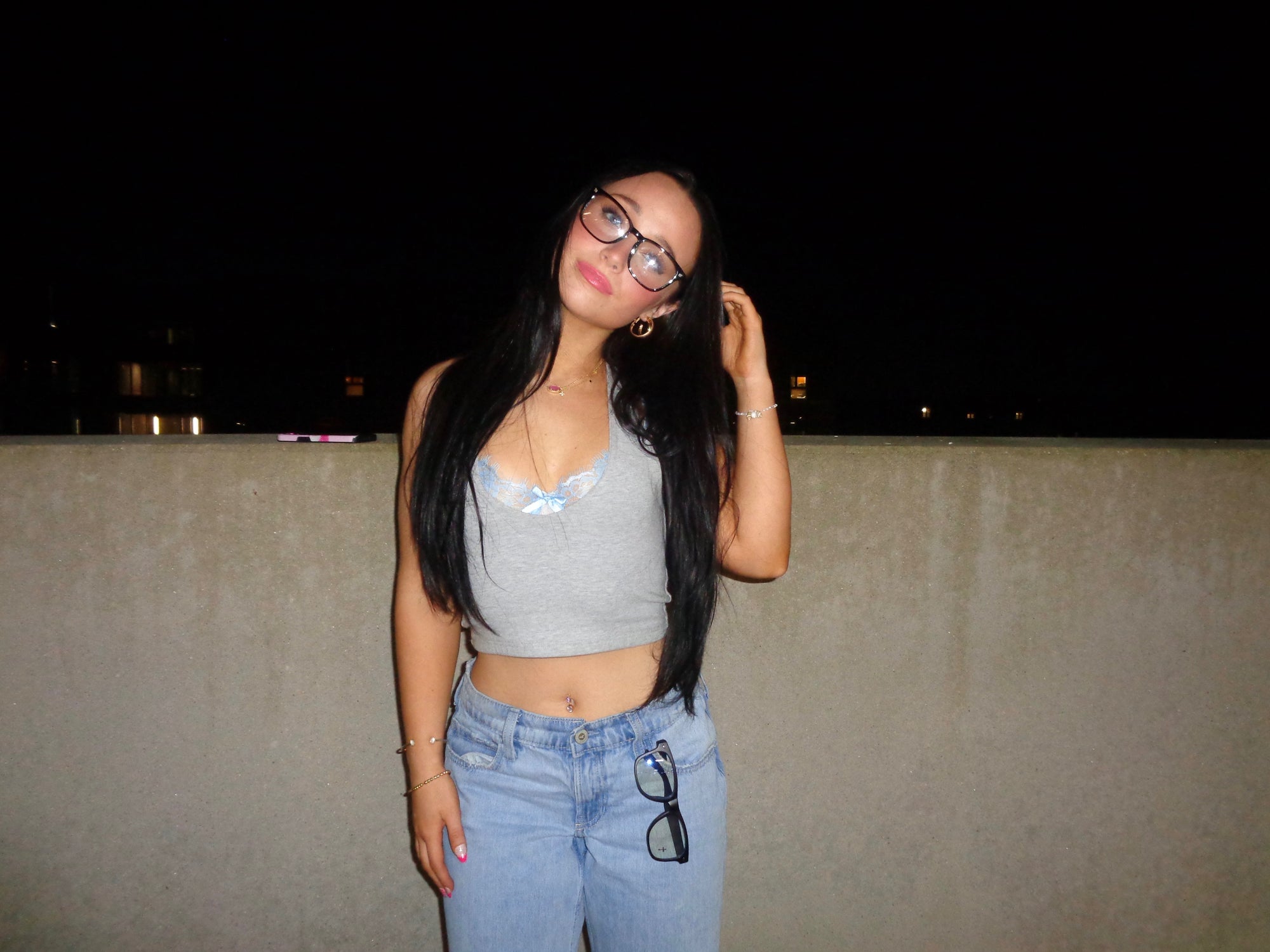 Silver Blank Blue Light Glasses