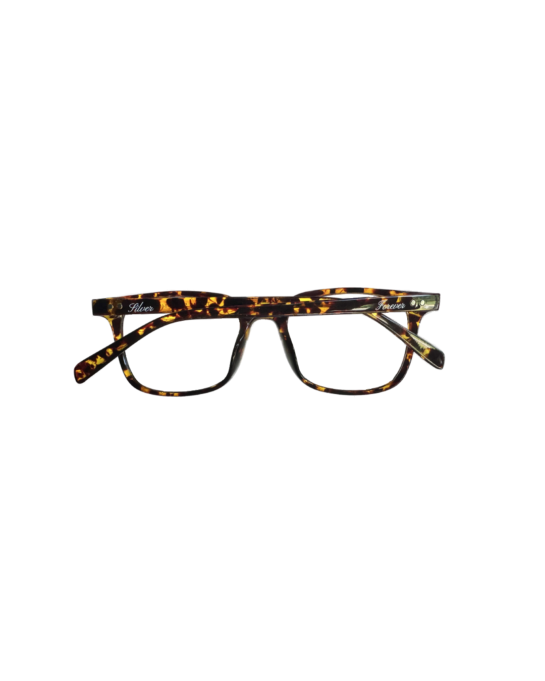 Silver Cursive Blue Light Glasses