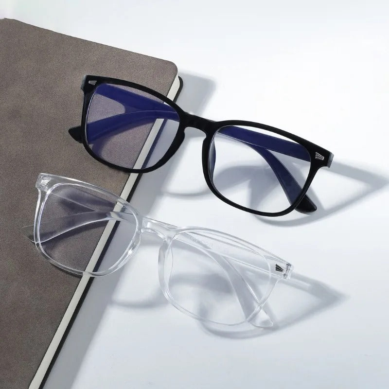 Silver Blank Blue Light Glasses