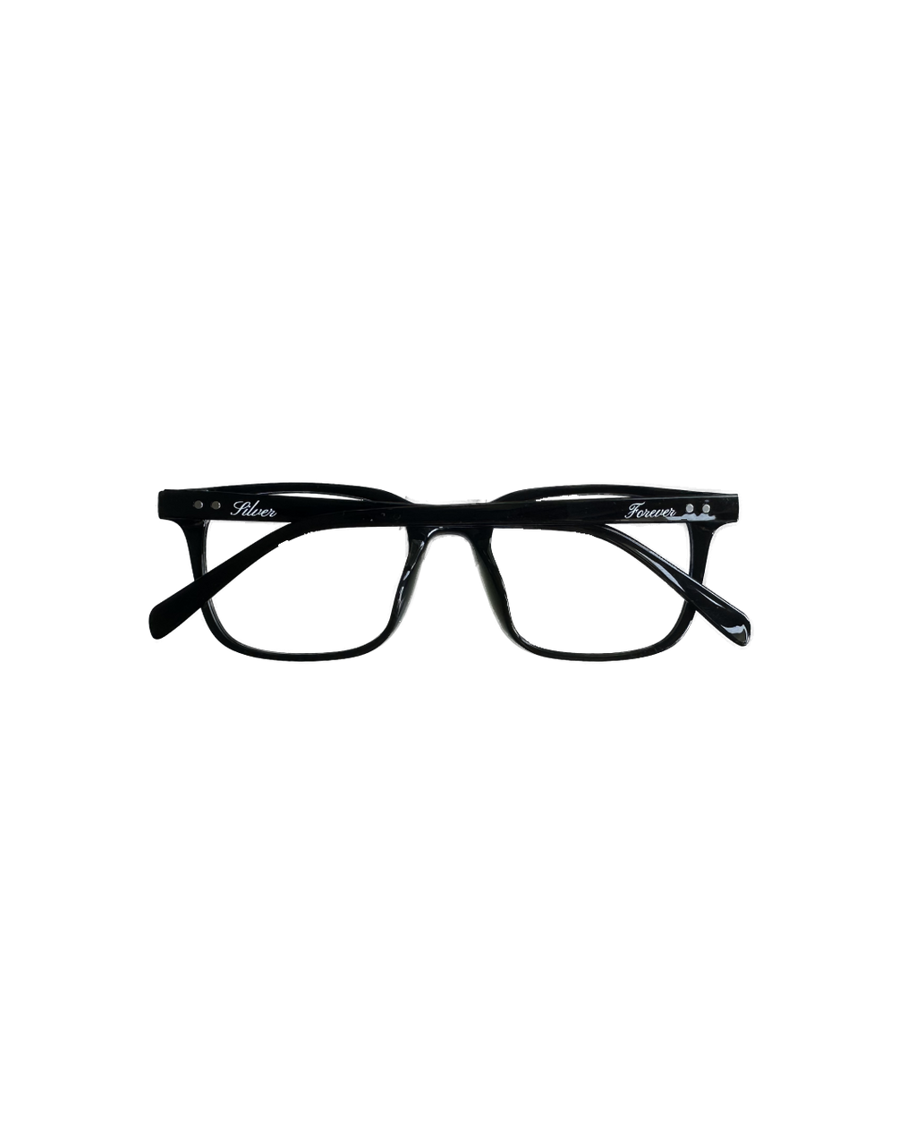Silver Cursive Blue Light Glasses