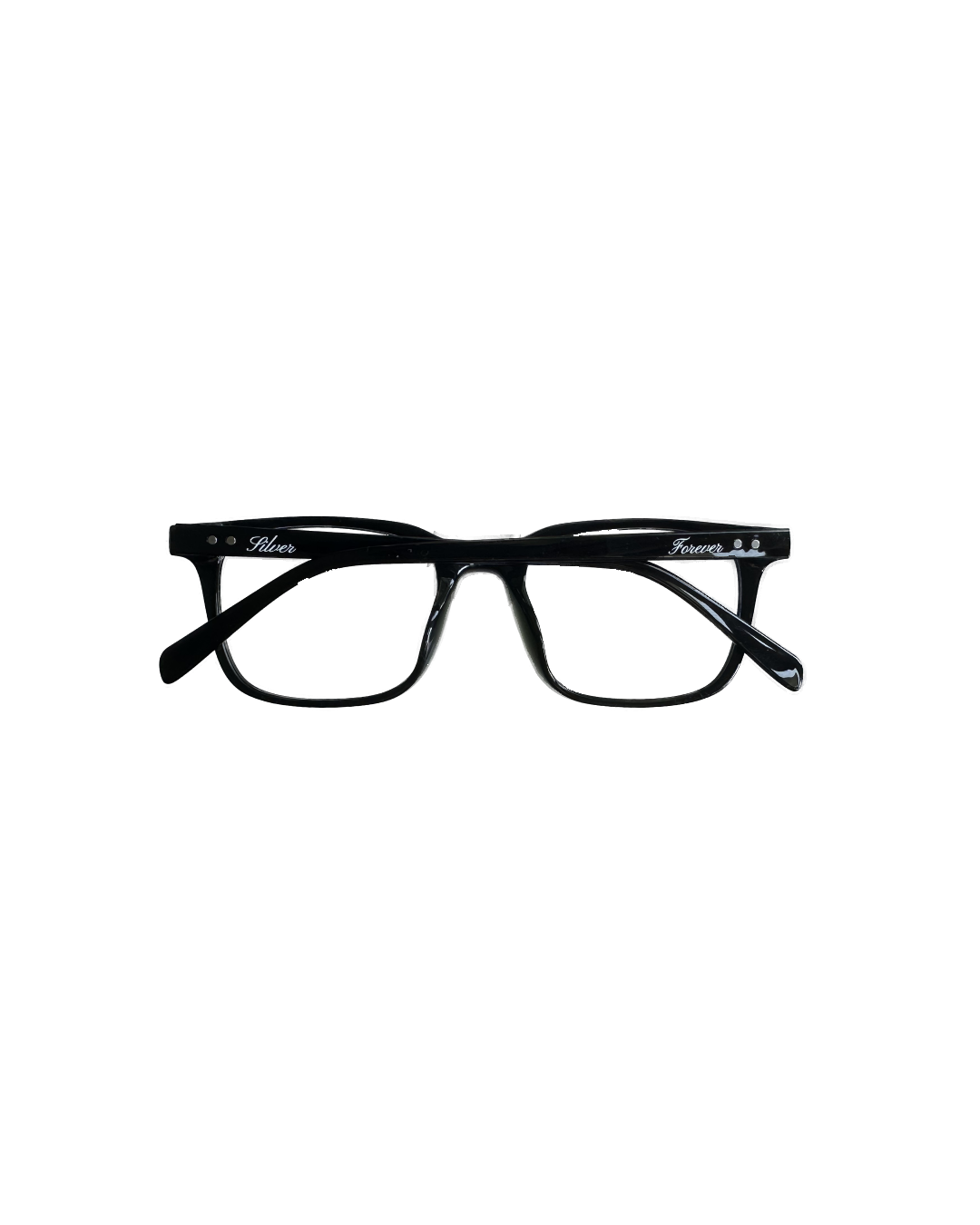 Silver Cursive Blue Light Glasses