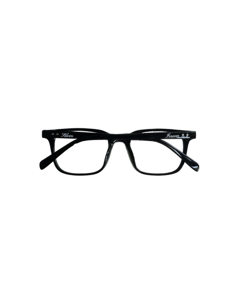 Silver Cursive Blue Light Glasses