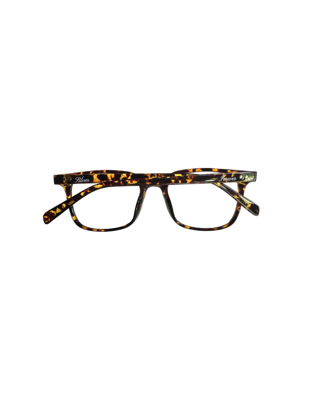 Silver Cursive Blue Light Glasses